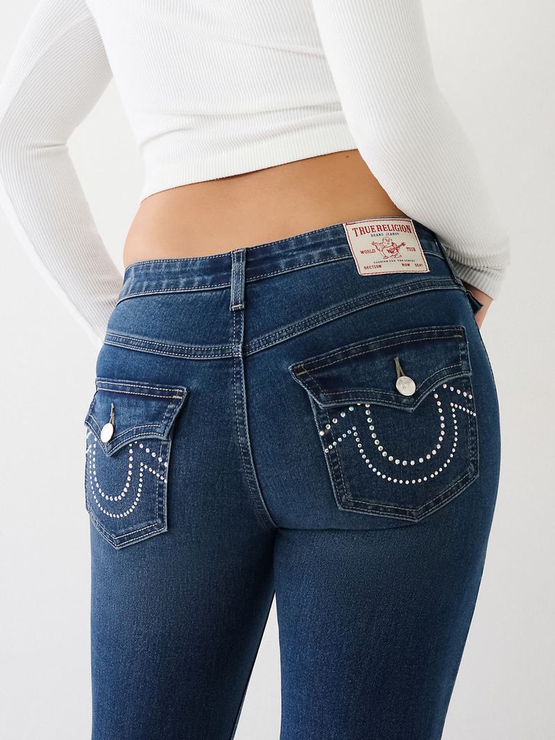 True Religion Becca Bootcut Jeans Damen Navy | 32465ARPC