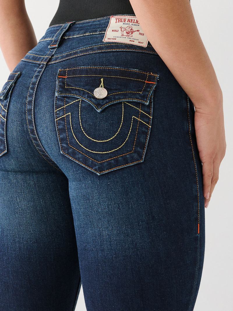 True Religion Becca Bootcut Jeans Damen Dunkelwaschen | 46513BONW