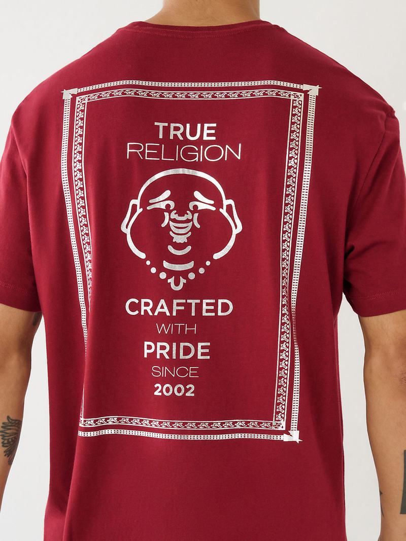 True Religion Buddha Logo T-Shirts Herren Fuchsie | 31967WLXZ