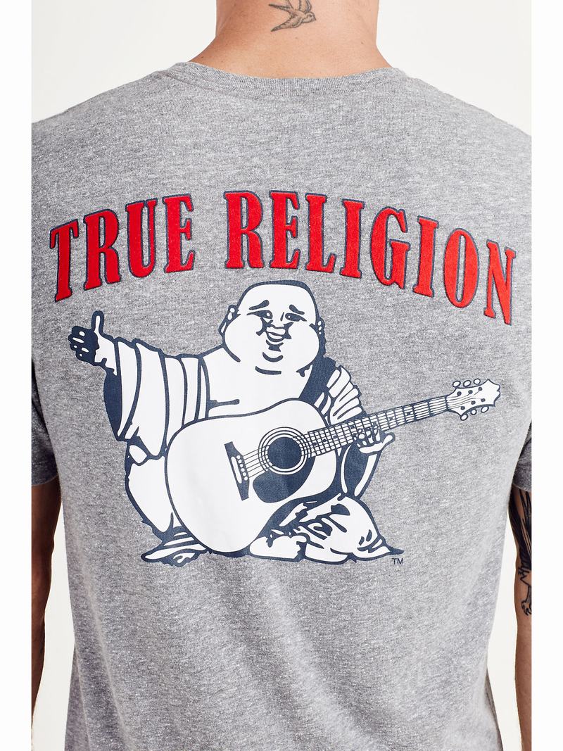 True Religion Buddha Logo T-Shirts Herren Grau | 97682FSQU