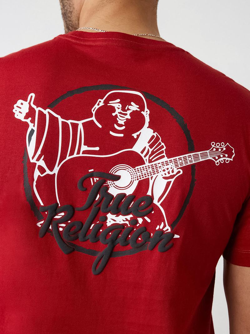 True Religion Buddha Logo T-Shirts Herren Rot | 61820GZJV