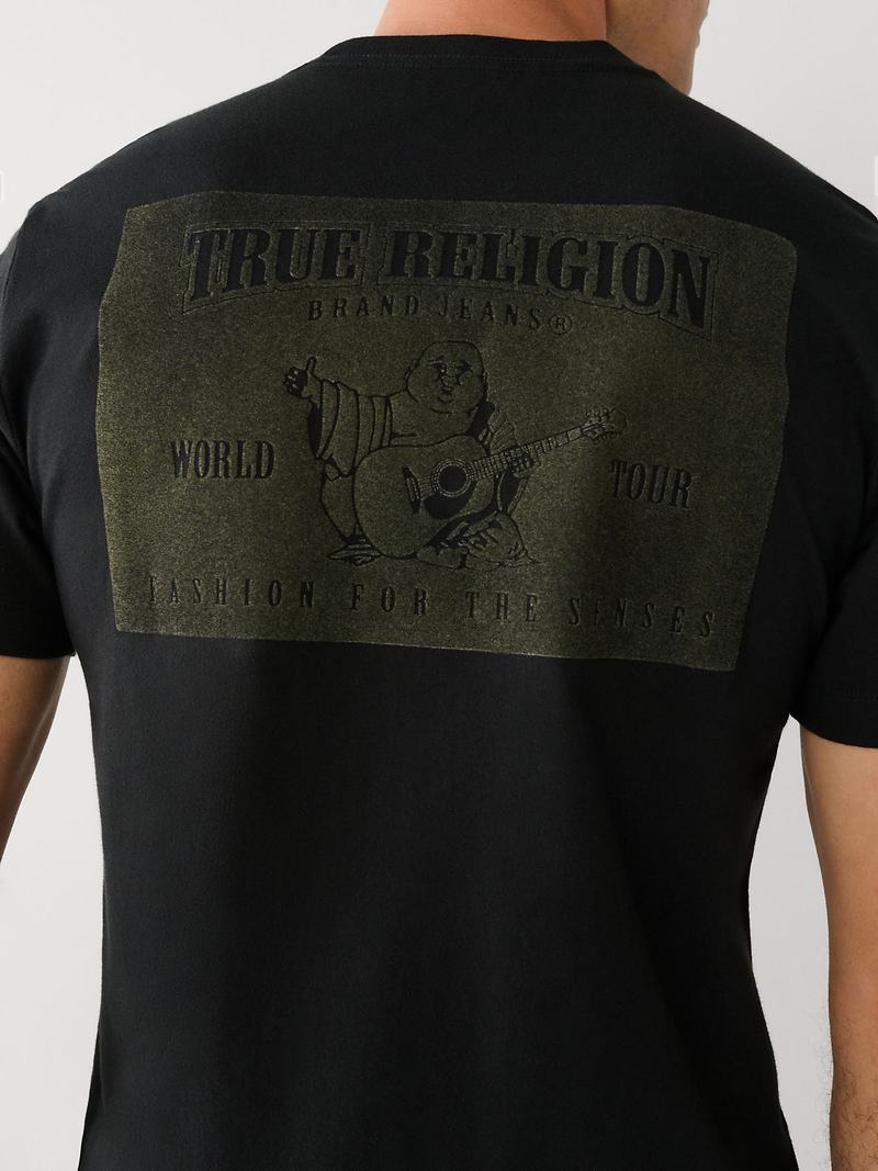 True Religion Buddha Logo T-Shirts Herren Schwarz | 50946DVLT