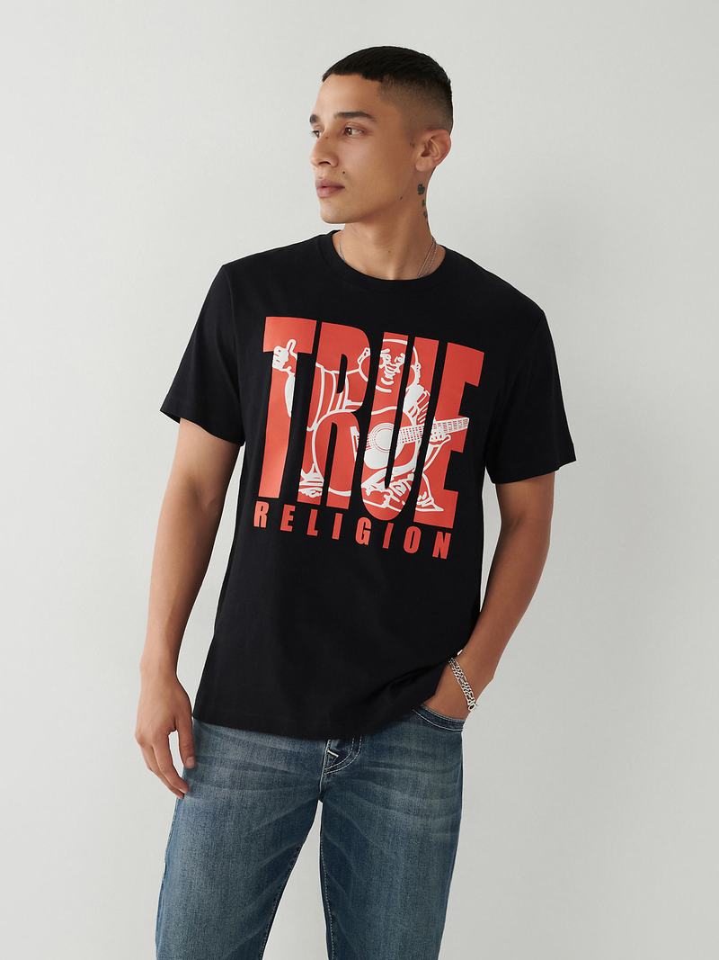 True Religion True Buddha T-Shirts Herren Schwarz | 49073BZCP