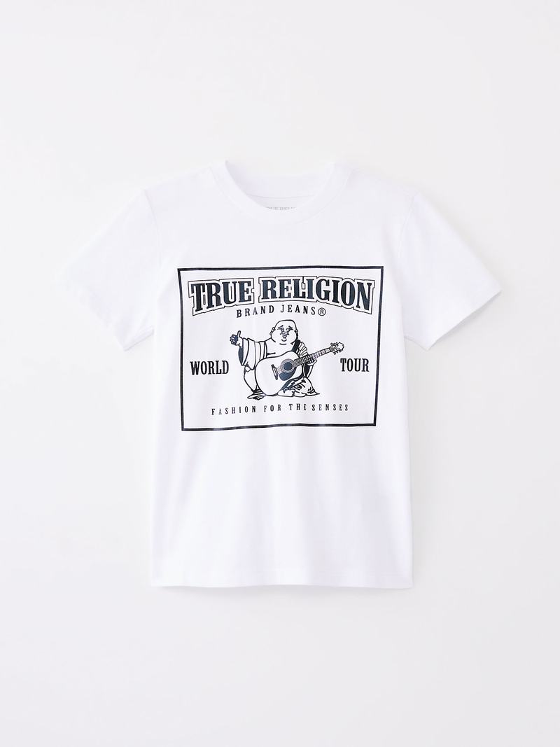 True Religion Buddha T-Shirts Kinder Weiß | 09254HYEW