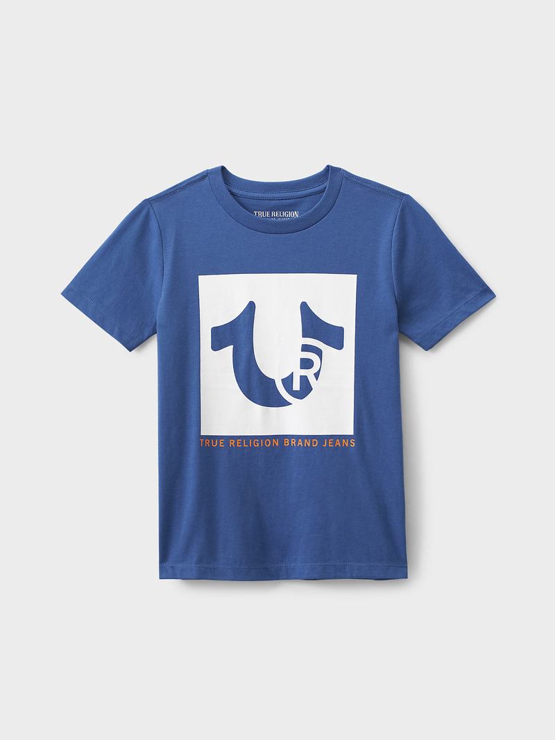 True Religion Horseshoe T-Shirts Kinder Navy | 65907XJFB