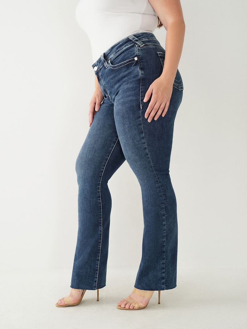 True Religion Becca Bootcut Jeans Damen Navy | 47135KXSI