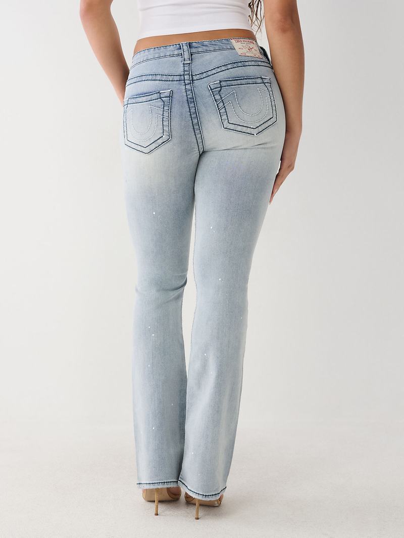 True Religion Becca Bootcut Big T Jeans Damen Aquarius | 85620PIUM