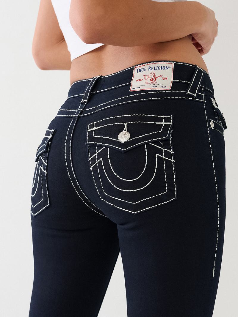 True Religion Jennie Curvy Schlank Big T Jeans Damen Body Rinse | 32168LDTO