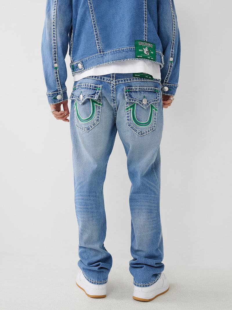 True Religion Ricky Double Raised Hs Gerade Super T Jeans Herren Waschen | 75081HLRD